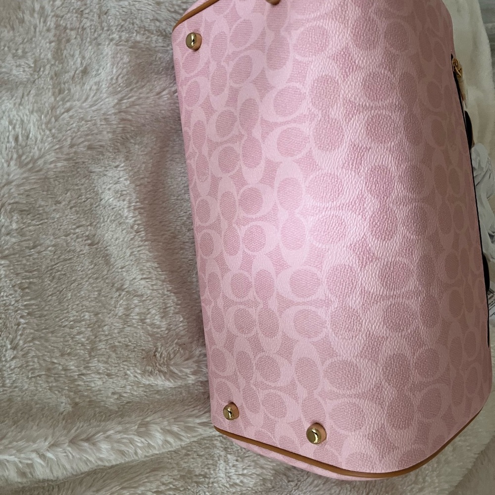 Coach Pink Signature Large Satchel - Picture 3 of 4
